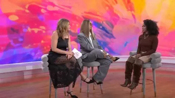 Pretty Little Thing Brown Faux Fur Point Heeled Boots worn by Jas Minnie as seen in Today with Hoda & Jenna on January 29, 2025