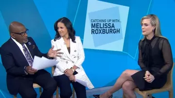 Veronica Beard Renzo Ankle Crop Pants worn by Laura Jarrett as seen in Today on January 30, 2025