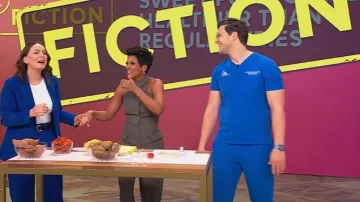 Salon 1884 Net Sustain Net Sustain Odile Pleated wool Wide-leg Pants worn by Tamron Hall as seen in Tamron Hall Show on January 29, 2025