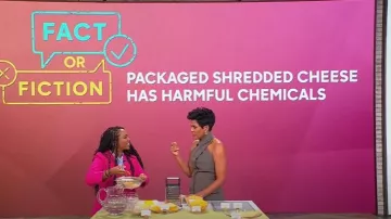 Salon 1884 Net ustain Kaito Wool Halterneck Top worn by Tamron Hall as seen in Tamron Hall Show on January 29, 2025