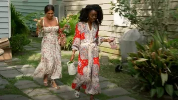 Hermes Oran sandal in Glacier Blue worn by Venita Aspen as seen in Southern Charm (S10E08)