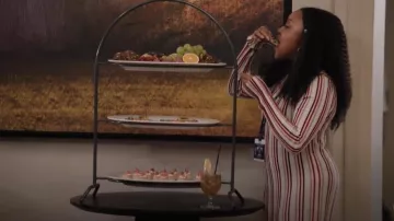 & Other Stories Striped Midi Dress worn by Janine Teagues (Quinta Brunson) as seen in Abbott Elementary (S04E12)