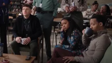Farm Rio Arabesque Floral Jersey Midi-Dress worn by Janine Teagues (Quinta Brunson) as seen in Abbott Elementary (S04E12)