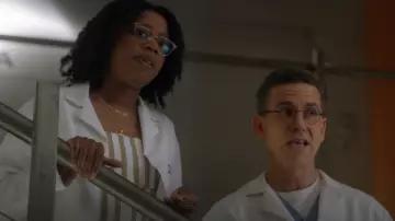 Urban Outfitters Murphy Striped Jumpsuit worn by Kasie Hines (Diona Reasonover) as seen in NCIS (S22E01)