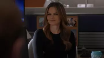 Frame Button-Shoulder Crewneck Sweater worn by Timothy McGee (Sean Murray) as seen in NCIS (S22E07)