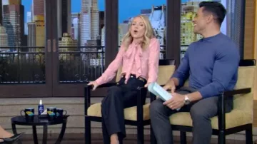 Celine Pants with Gourmettes worn by Kelly Ripa as seen in LIVE with Kelly and Mark on February 3, 2025