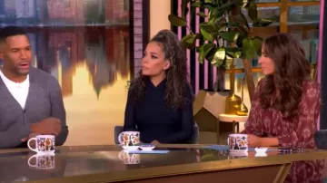 Ba&sh Minthe Tie Neck Dress worn by Alyssa Farah as seen in The View on January 31, 2025