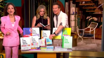 Gabriela Hearst Lanthe Tailored Corduroy Flare Pants worn by Sunny Hostin as seen in The View on February 3, 2025