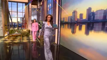 L'Agence Bensen Wrap Blouse worn by Alyssa Farah as seen in The View on February 3, 2025