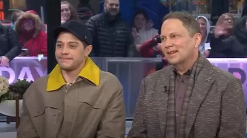 Fendi D-ring Detailing Jacket worn by Pete Davidson as seen in Today on January 31, 2025