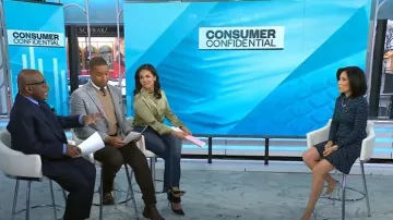 Vestido con volante Whistles Animal Print usado por Vicky Nguyen como se ve en Today el 31 de enero de 2025