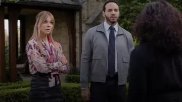 Reiss Rufus Zip Jacket worn by Adam Karadec (Daniel Sunjata) as seen in High Potential (S01E11)