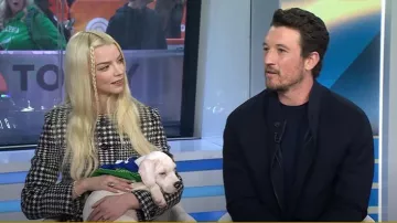 Celine Verneuil Jacket worn by Anya Taylor-Joy as seen in Today on February 4, 2025