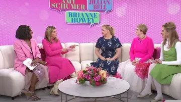 Jimmy Choo Ravi Flat Shoes worn by Brianne Howey as seen in Today with Hoda & Jenna on February 4, 2025