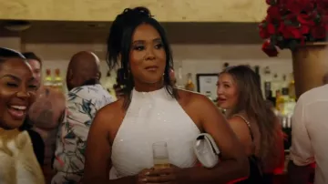 Fashion Nova Luxe Feeling Sequin Gown - White worn by Jacqueline Blake as seen in The Real Housewives of Potomac (S09E17)