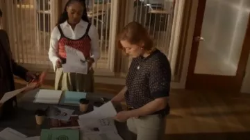 Rachel Comey Kuovi Shirt worn by Angie Polaski (Erika Christensen) as seen in Will Trent (S03E05)