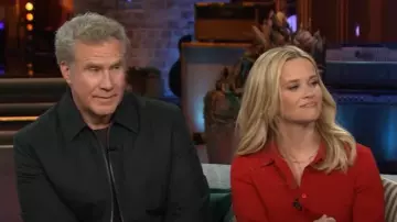 Max Mara Crepe Shirt worn by Reese Witherspoon as seen in The Kelly Clarkson Show on January 31, 2025