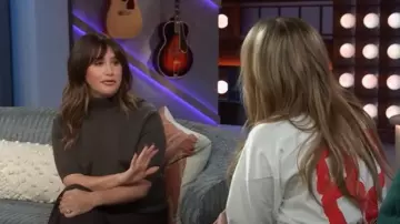 Khaite Marco Top worn by Ashley Tisdale as seen in The Kelly Clarkson Show on  February 3, 2025