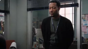 H&M Regular Fit Felted Overshirt worn by Gregory Eddie (Tyler James Williams) as seen in Abbott Elementary (S04E13)