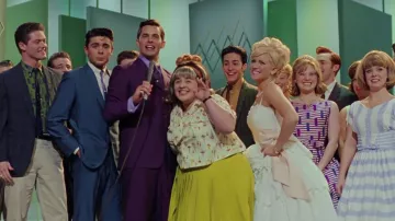 White 3-Tiered Sun Dress worn by Amber Von Tussle (Brittany Snow) in Hairspray