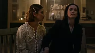 Bhldn Gemma Pearl-Embellished Jacket worn by Chrissy Beppo (Sofia Hasmik) as seen in Superman & Lois (S04E04)