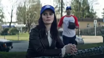 AllSaints Dalby Leather Jacket worn by Lois Lane (Bitsie Tulloch) as seen in Superman & Lois (S04E07)