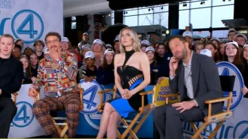 Camiseta internacional usada por Pedro Pascal en Good Morning America el 4 de febrero de 2025