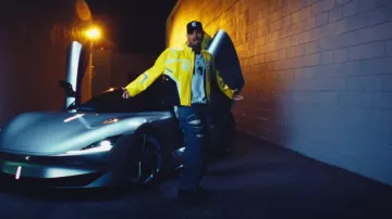 424 Washed Blue Slash-Destroyed Jeans worn by Chris Brown in Chris Brown - Residuals (Official Video)