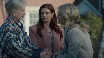 Mango Double-Breasted Wool Coat worn by Maddie Townsend (JoAnna Garcia) as seen in Sweet Magnolias (S04E04)