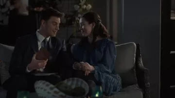 Sandro Polka Dot Dress worn by Annie Sullivan (Anneliese Judge) as seen in Sweet Magnolias (S04E04)