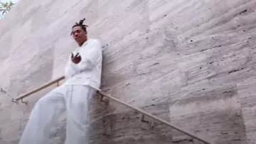 Sudadera con capucha Rick Owens Milk White Layered 'Hustler' usada por Lil Baby en Lil Baby - So Sorry