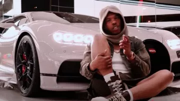 Rick Owens Zapatillas de cuero marrón 'Mega Bumper' usadas por Lil Baby en Lil Baby - So Sorry