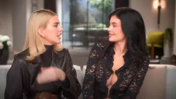 Alexander McQueen Vintage 1999 Blouse worn by Kylie Jenner as seen in The Kardashians (S06E01)