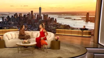 Marni Floral-print Cotton Jacket worn by Harvey Guillen as seen in The Drew Barrymore Show on February 7, 2025