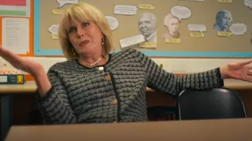 Hobbs Dita Jacket worn by Felicity Sanderson (Joanna Lumley) as seen in Amandaland (S01E03)