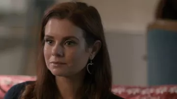 House of Harlow 1960 Pearl Heart Drop Earrings worn by Maddie Townsend (JoAnna Garcia) as seen in Sweet Magnolias (S04E10)