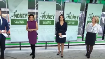 Manolo Blahnik Patent Leather Mary Jane Pumps worn by Laura Jarrett as seen in Today on February 11, 2025