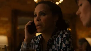 Mango Satin Finish Flowy Shirt worn by Dr. Gina Walker (Amirah Vann) as seen in Doc (S01E02)