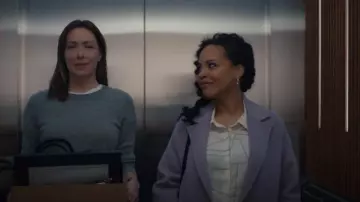 Toteme Logo Printed Shirt worn by Dr. Gina Walker (Amirah Vann) as seen in Doc (S01E03)