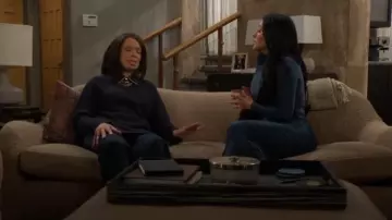 Naked Wardrobe Hourglass V-Waist Ruched Midi Skirt worn by Audra Charles (Zuleyka Silver) as seen in The Young and the Restless on February 3, 2025