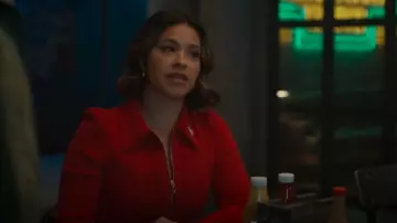 Me + Em Textured Desk To Dinner Dress worn by Marion Alba (Gina Rodriguez) as seen in Will Trent (S03E06)