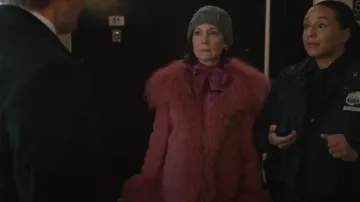 Nasty Gal Real Suede & Shearling Trim Vintage Look Coat worn by Elsbeth Tascioni (Carrie Preston) as seen in Elsbeth (S02E10)