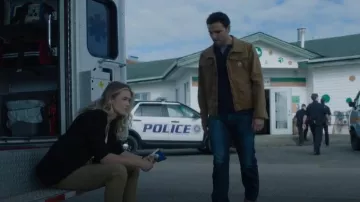 Carhartt Rugged Flex® Relaxed Fit Duck Jacket worn by Rebecca Henderson (Melissa Roxburgh) as seen in The Hunting Party (S01E01)