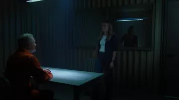 Cinq à Sept Khloe Crepe Ruched Blazer worn by Rebecca Henderson (Melissa Roxburgh) as seen in The Hunting Party (S01E02)