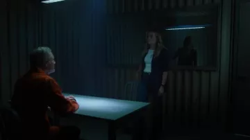 Free People We The Free Tinsley Baggy High-Rise Jeans worn by Rebecca Henderson (Melissa Roxburgh) as seen in The Hunting Party (S01E02)