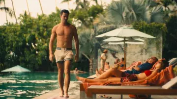 Che Baller Shorts worn by Saxon Ratliff (Patrick Schwarzenegger) as seen in The White Lotus (S03E01)
