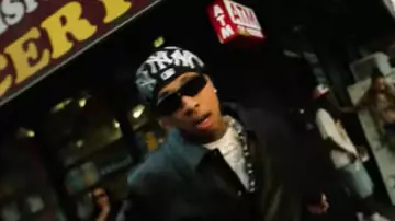 Sp5der Black Spiderweb Leather Jacket worn by Tyga in Tyga - My Turn [Official Video]