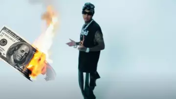 Supreme x Martine Rose Black & Green Leather Pants worn by Tyga in Tyga - My Turn [Official Video]