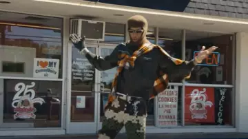 Louis Vuitton Olive Green Narrow 'LV Super Vision' Sunglasses worn by NLE Choppa in CAN WE LIVE? (feat. B.O.A. Mook)