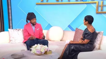 Rag and Bone Eleanor One-Shoulder Vegan Leather Midi-Dress worn by Tamron Hall as seen in Tamron Hall Show on February 17, 2025